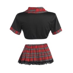 Seksualus moksleivės kostiumas su viršutine dalimi L/Xl