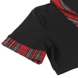 Costum De Școlăriță Sexy Cu Top S/M
