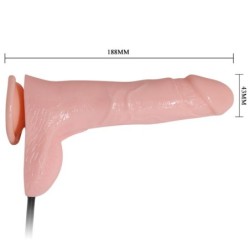 Opblaasbare Realistische Dildo met Zuignap 15 Cm