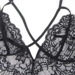 Disfraz Policia Body Encaje Negro L/Xl