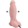 Napihljiv Dildo Realističen s priseskom 15 cm
