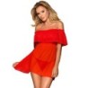 Ensemble Nuisette + String Rouge T/S/M