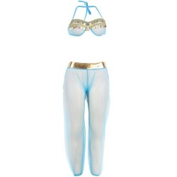 Set de llenceria India Style blau L/Xl