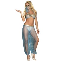 Ensemble de lingerie Style Indien Bleu S/M