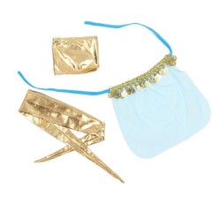 Set De Lenceria India Style Azul S/M