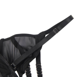 Conjunto Duas Peças Sutiã Transparências E Tiras S/M