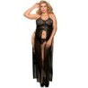 Zestaw Sukienka-Top i Stringi Czarne Plus Size
