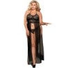 Zestaw Sukienka-Top i Stringi Czarne Plus Size