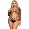 Top And Knicker Set Strappy Plus Size