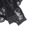 Teddy Com Liga Detalhe Rendas E Tiras Preto S/M