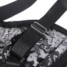 Teddy Com Liga Detalhe Rendas E Tiras Preto S/M