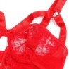 Teddy su raiščiu, nėrinių detalėmis ir raudonomis juostelėmis L/Xl