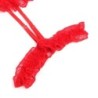 Teddy With Garter Lace Detail And Red Straps L/Xl