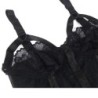 Teddy med Strømpebånd Detalje Stropper Bryst Sort L/Xl
