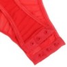 Teddy Com Ligas Detalhe Tiras Peito Vermelho L/Xl
