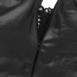 Robe Sexy En Cuir L/Xl