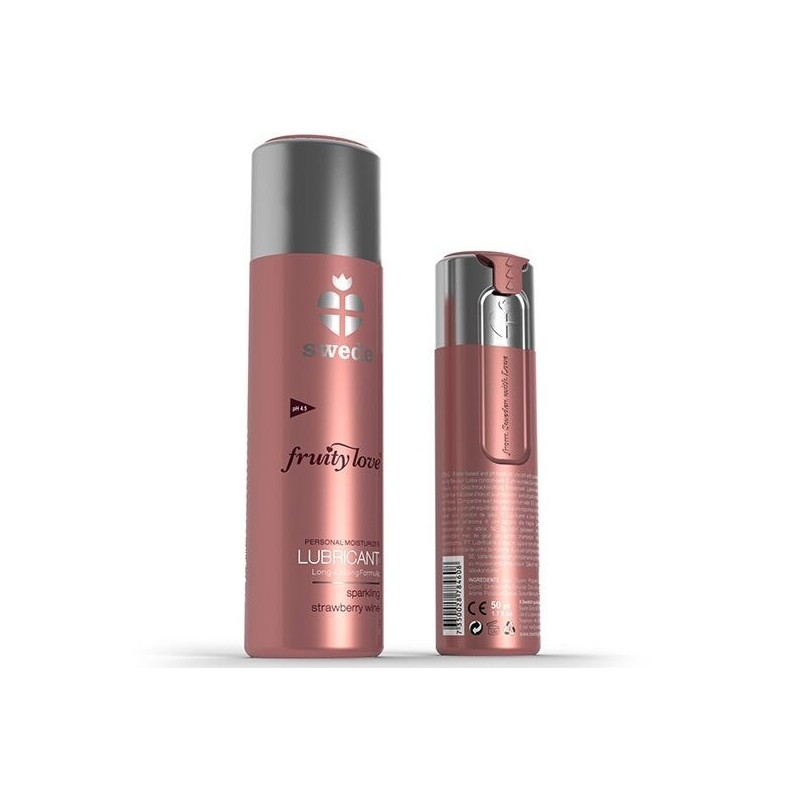 Fruity Love Lubrikačný gél Jahody so šampanským 100 ml