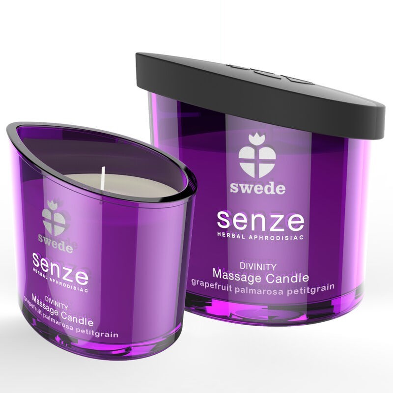 Senze Divinity Lumânare de Masaj - Grapefruit, Palmarosa, Petitgrain