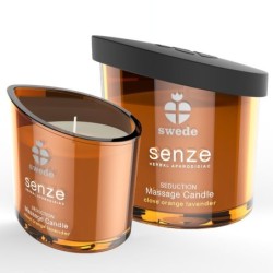 Senze Seduction Massage Ljus - Kryddnejlika, Apelsin, Lavendel