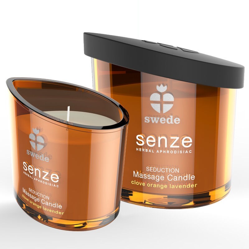 Senze Seduction Bougie de Massage - Clou de girofle, Orange, Lavande