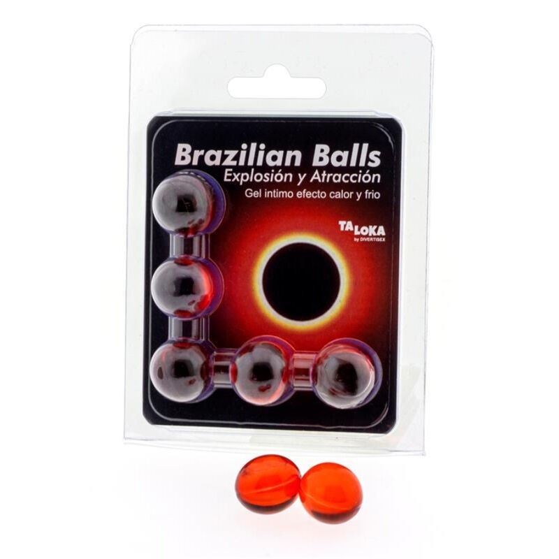Brazilian Balls Gel Eccitante Effetto Calore e Freddo 5 Sfere