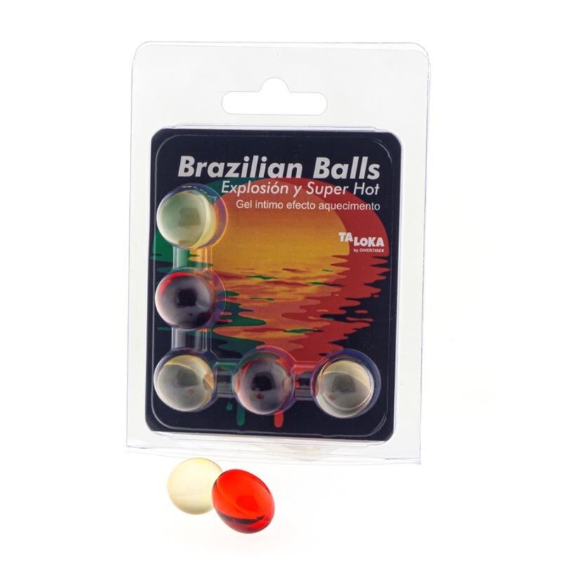 Brazilian Balls Gel Excitante Efeito Super Quente 5 Bolas