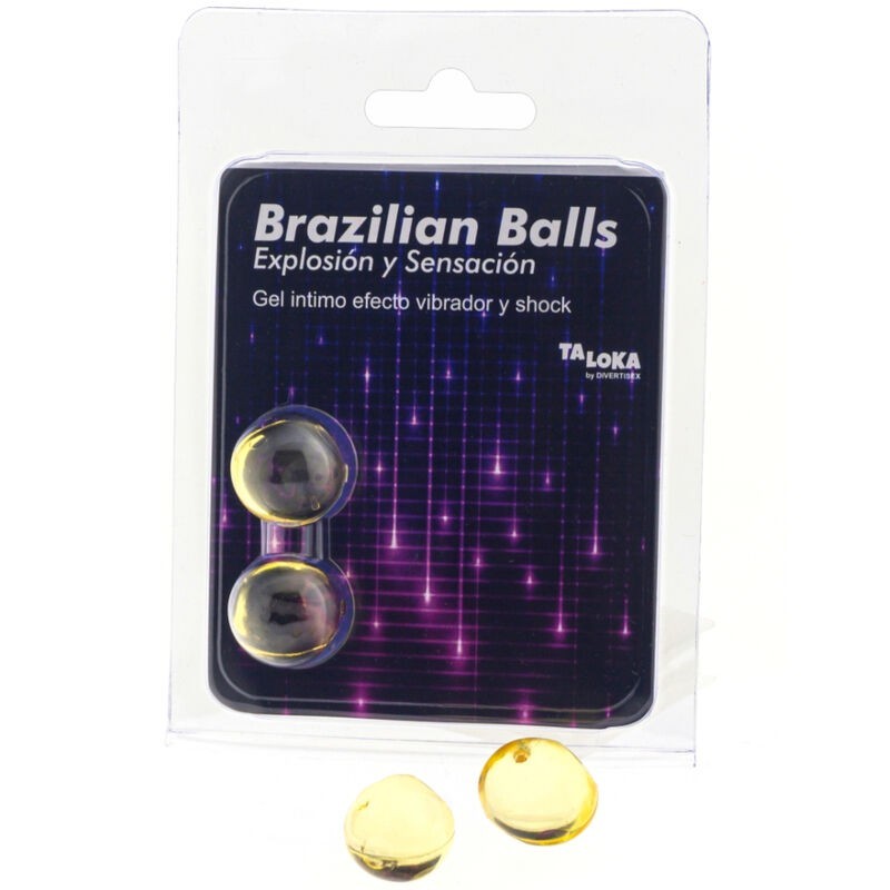 Brazilian Balls Gel Excitante Efekt Vibrácie a Šoku 2 Guličky