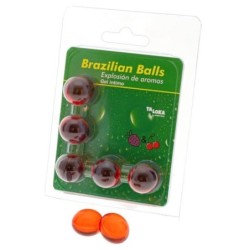 Brazilian Balls Intieme Gel Aardbei & Kers 5 Ballen