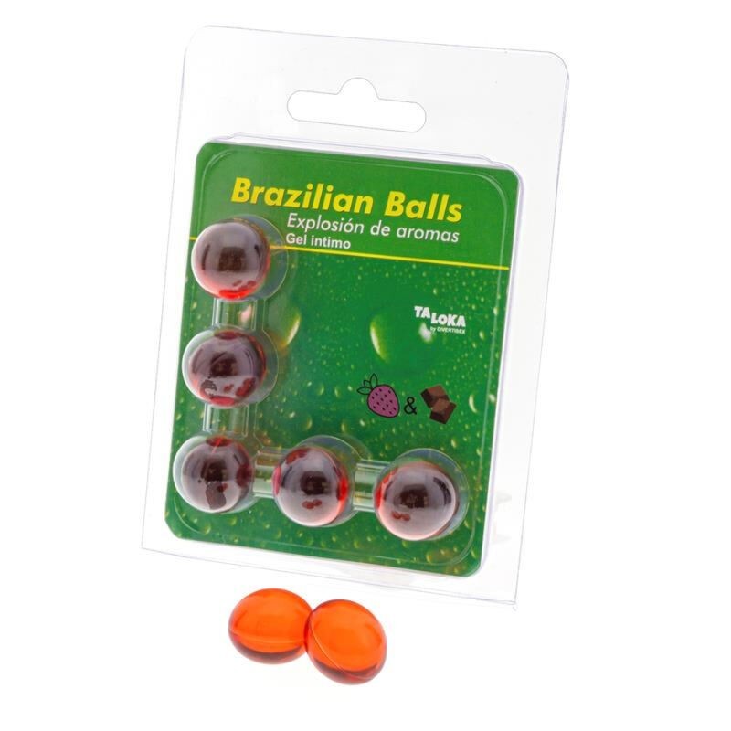 Brazilian Balls Gel Intim Fructe de Pădure & Ciocolată 5 Bile
