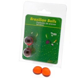 Brazilian Balls Gel za intimnu njegu Jagode & Champn 2 Kuglice
