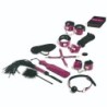 Juego 13 Accesorios Bondage Magenta