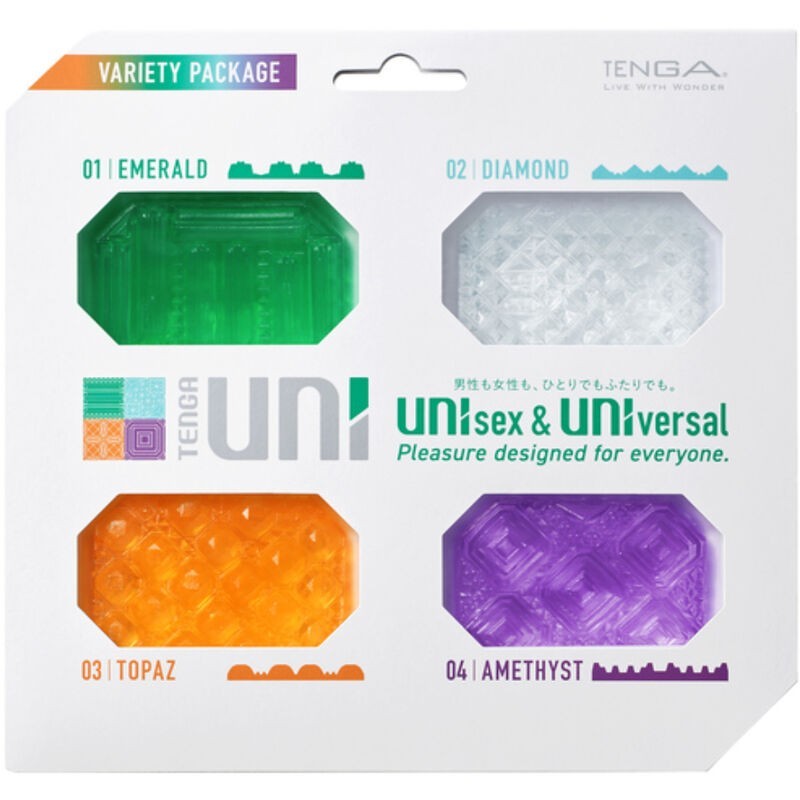 Uni Variety Vingercondoom Masturbator Pack 4 Stuks