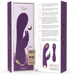 Laurence Rabbit Vibrador Compatível Com a Tecnologia Watchme Wireless