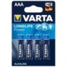 Longlife Power Bateria Alkaliczna Aaa Lr03 Blister*4
