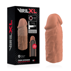 Extension De Pene Liquid Silicone V3 Marron