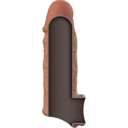 Extensió De Penis Silicona Líquida V7 Marró