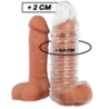 Prolunga e Guaina per Pene V11 Trasparente