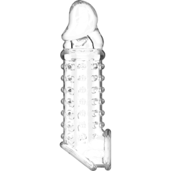 Prolunga e Guaina per Pene V11 Trasparente