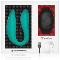 Vibrador Dual Technology Watchme Aguamarina / Azabache