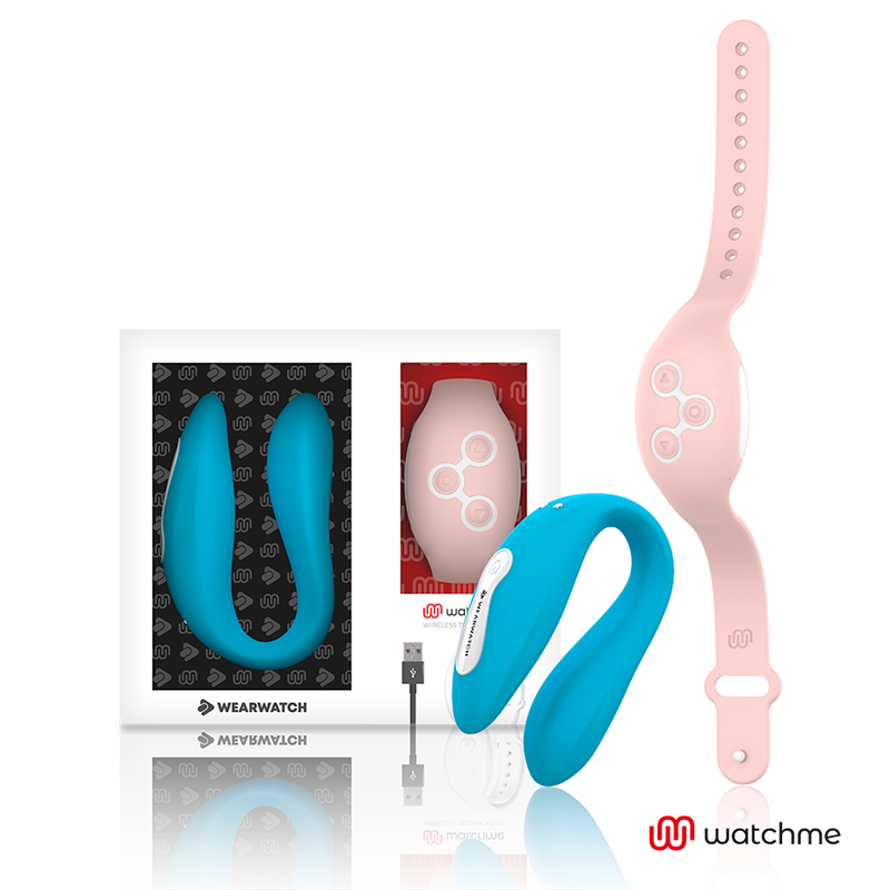 Vibrátor Dual Technology Watchme Azurová / Růžová Vibrátor Dual Technology Watchme Azurová / Růžová