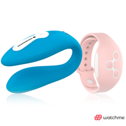 Dual Technology Watchme Teal / Pink Vibrator