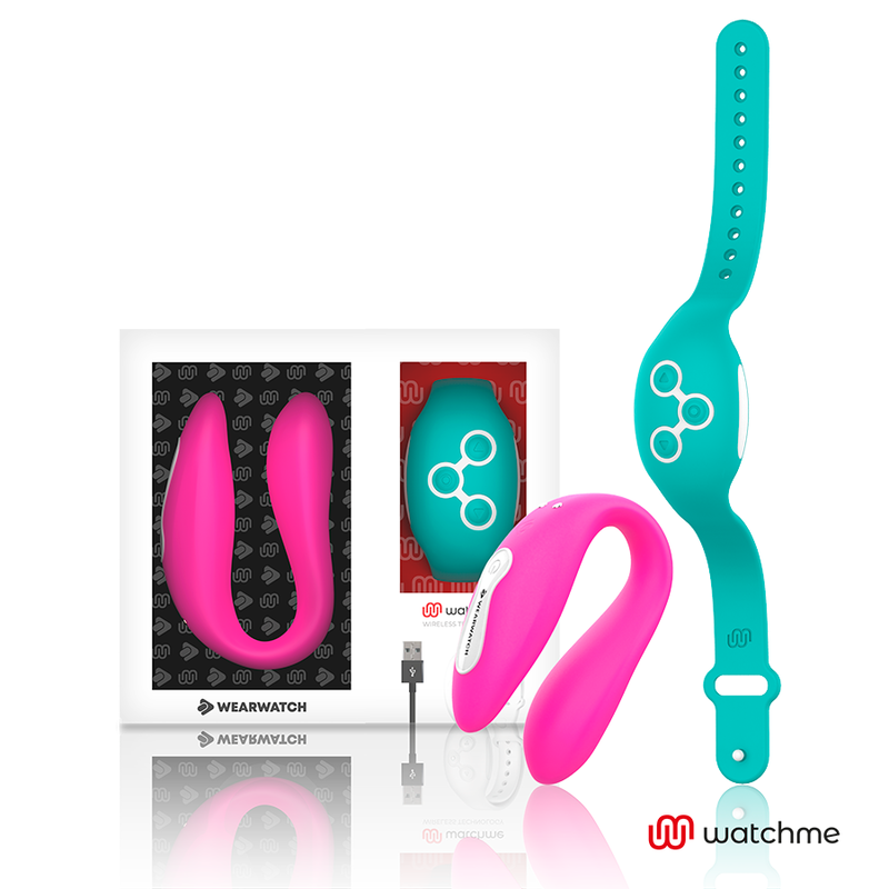 Vibrátor Dual Technology Watchme Fuchsia / Aqua Marine