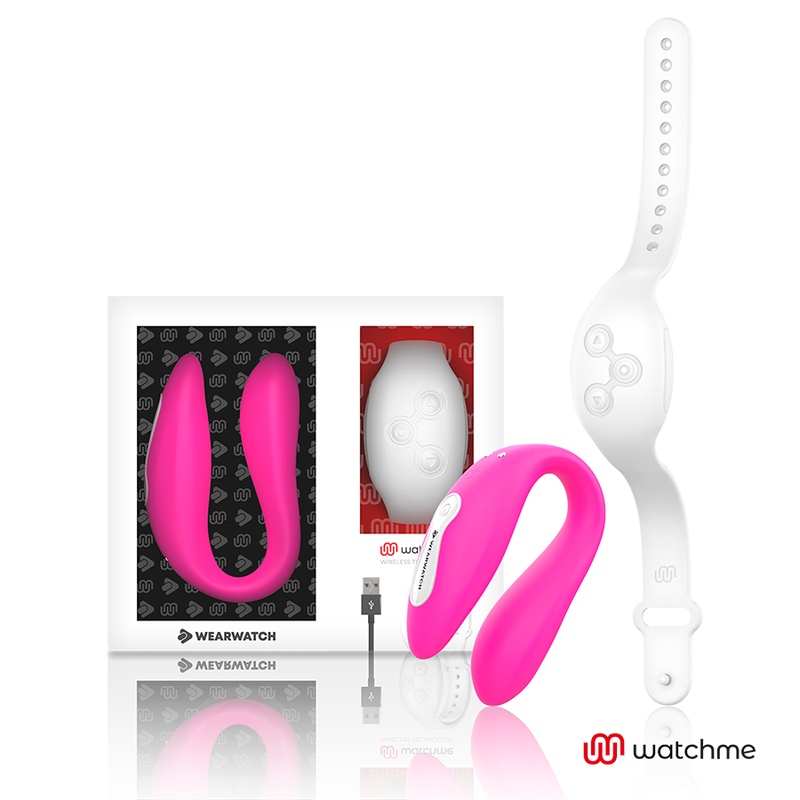 Vibrator Dual Technology Watchme Fuchsia / Snežno bel Vibrator Dual Technology Watchme Fuchsia / Snežno bel