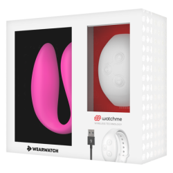 Vibraator Dual Technology Watchme Fuksia / Lumivalge