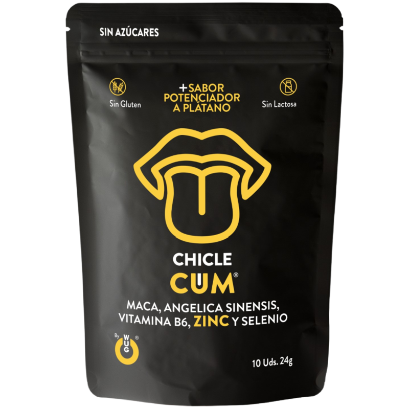 Cum Chicle Aumentador De Eyaculacion & Sabor A Platano Del Semen 10 Unidades