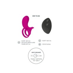 Vibracijski obroček za pare Fuchsia
