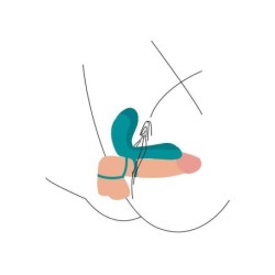 Anneau vibrant pour couples Vert