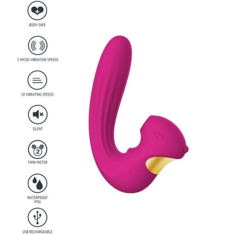Vibromasseur d'Amour Céleste Stimulateur Fuchsia