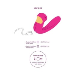 Vibromasseur d'Amour Céleste Stimulateur Fuchsia
