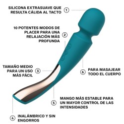 Masseur Smart Medium Wand 2 Vert d'eau